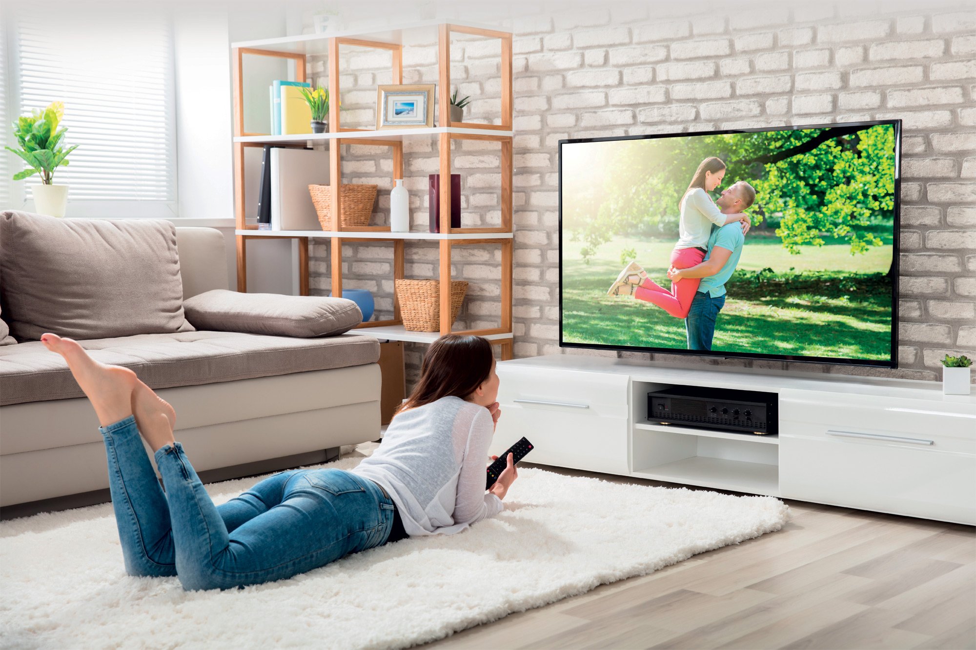 Supporto a Muro per TV LED LCD 19-37'' Inclinabile 3 Snodi Bianco TECHLY - immagine 6