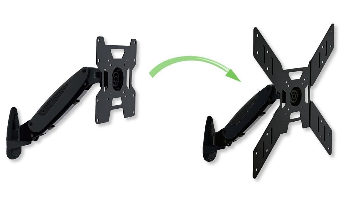 Adattatore per Supporto VESA da 200x200 a 400x400 Nero TECHLY - immagine 5
