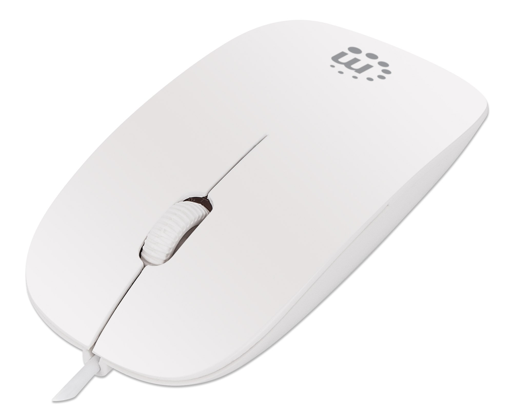 Mini Mouse Ottico Bianco con Cavo 1,2m MANHATTAN - immagine 5