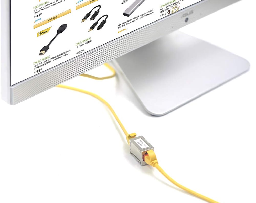 Accoppiatore RJ45 Cat6 Femmina/Femmina FTP - Argento INTELLINET - immagine 5