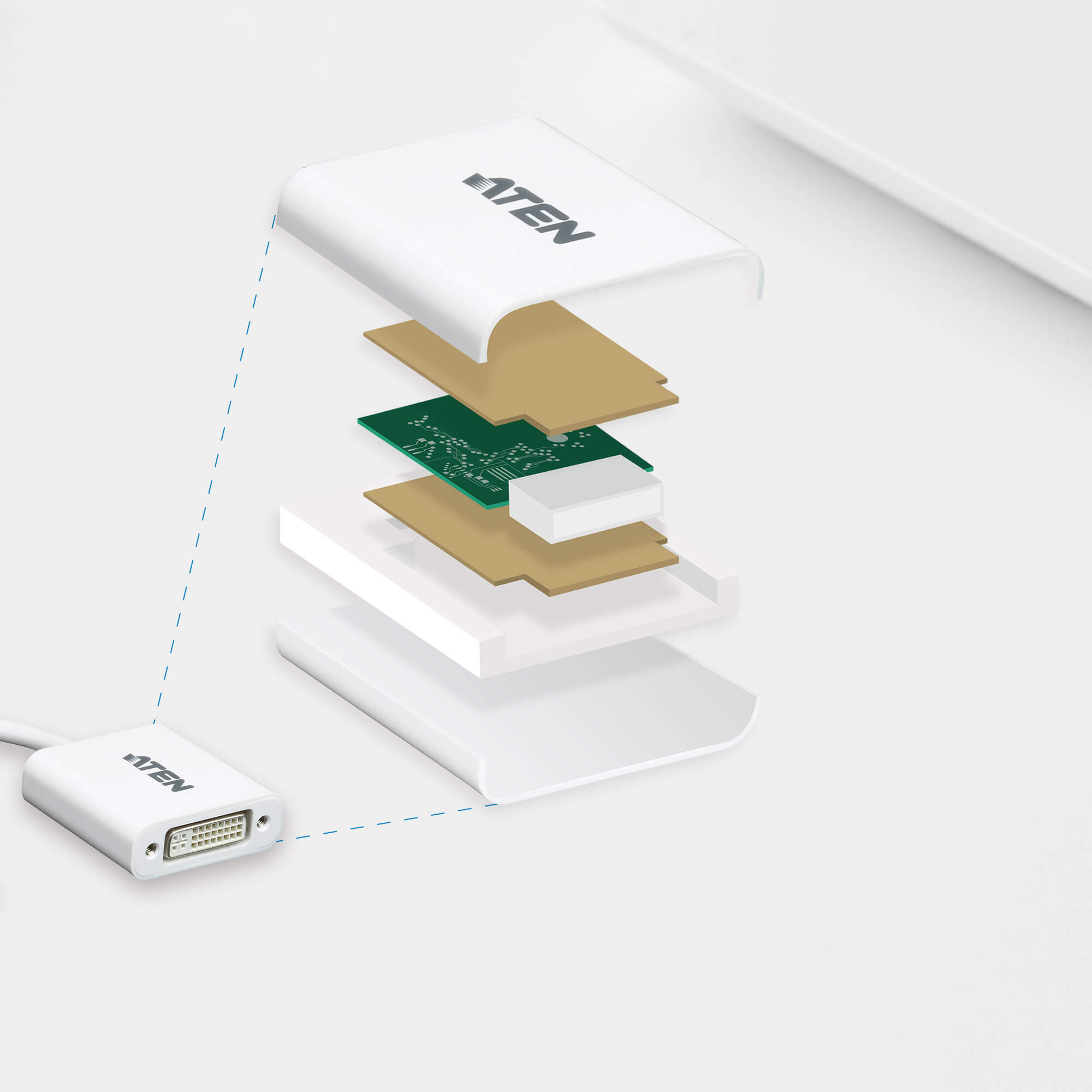 Adattatore da DisplayPort a DVI, VC965 ATEN - immagine 5