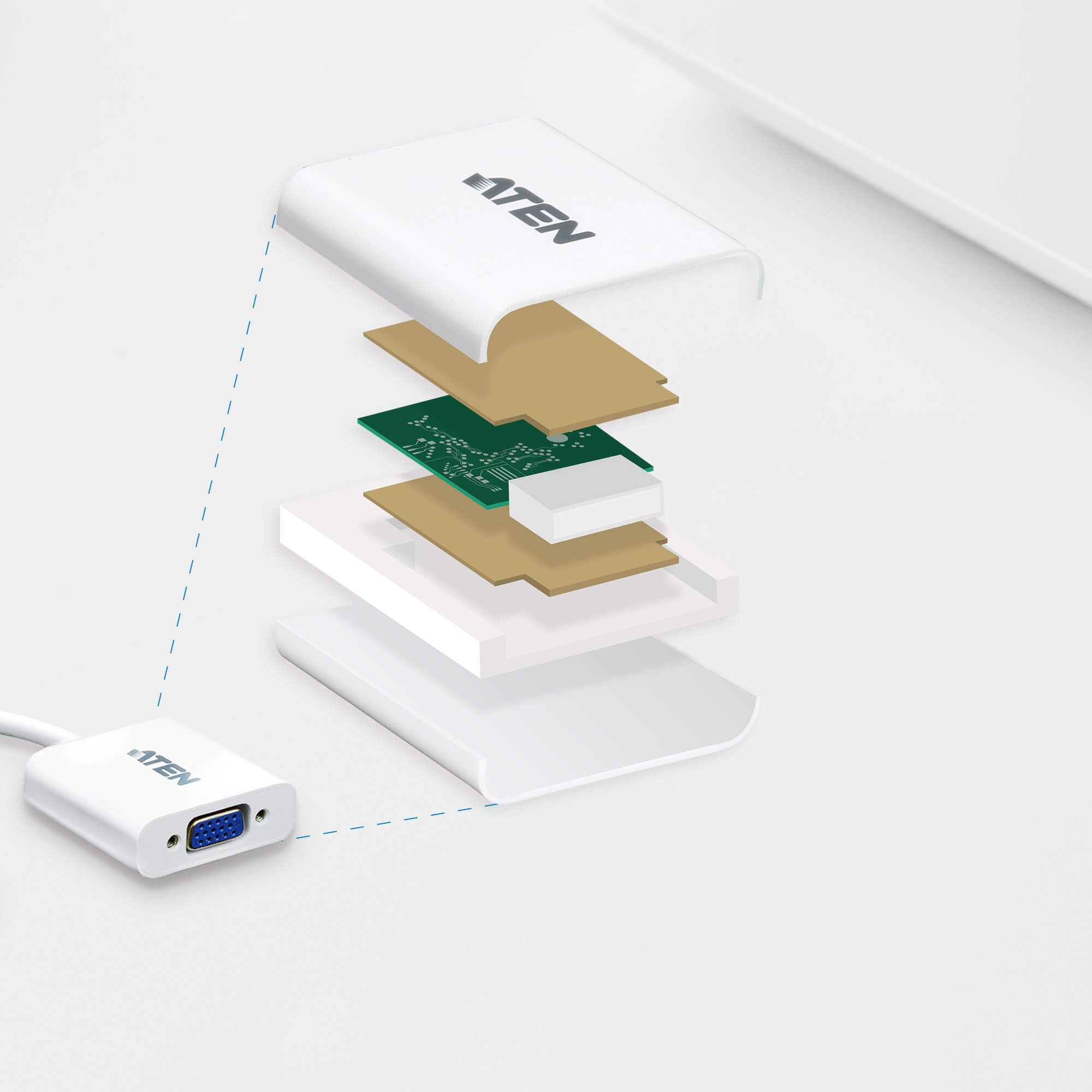 Adattatore da DisplayPort a VGA, VC925 ATEN - immagine 5
