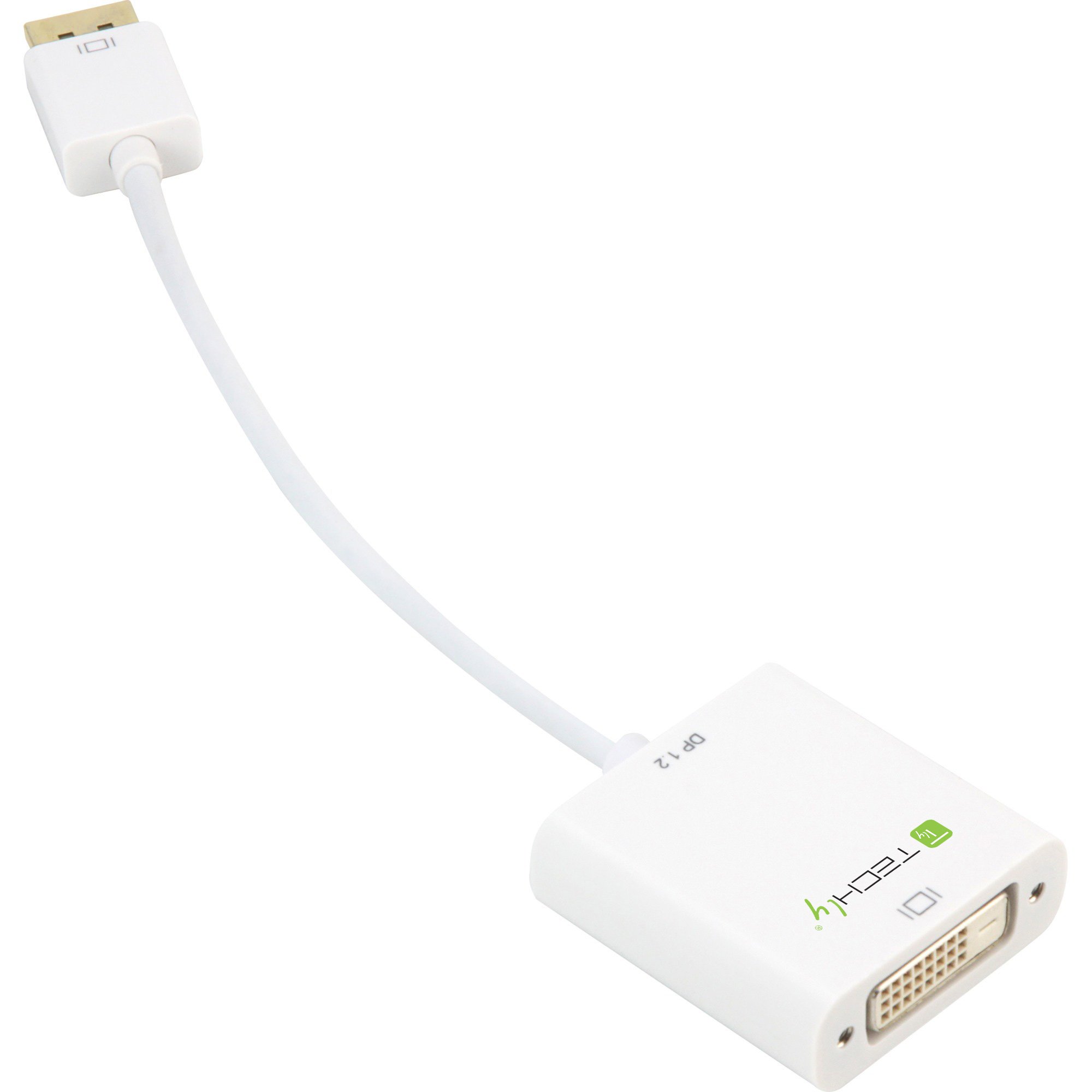 Adattatore DisplayPort 1.2 Maschio / DVI Femmina 15cm Bianco TECHLY - immagine 4