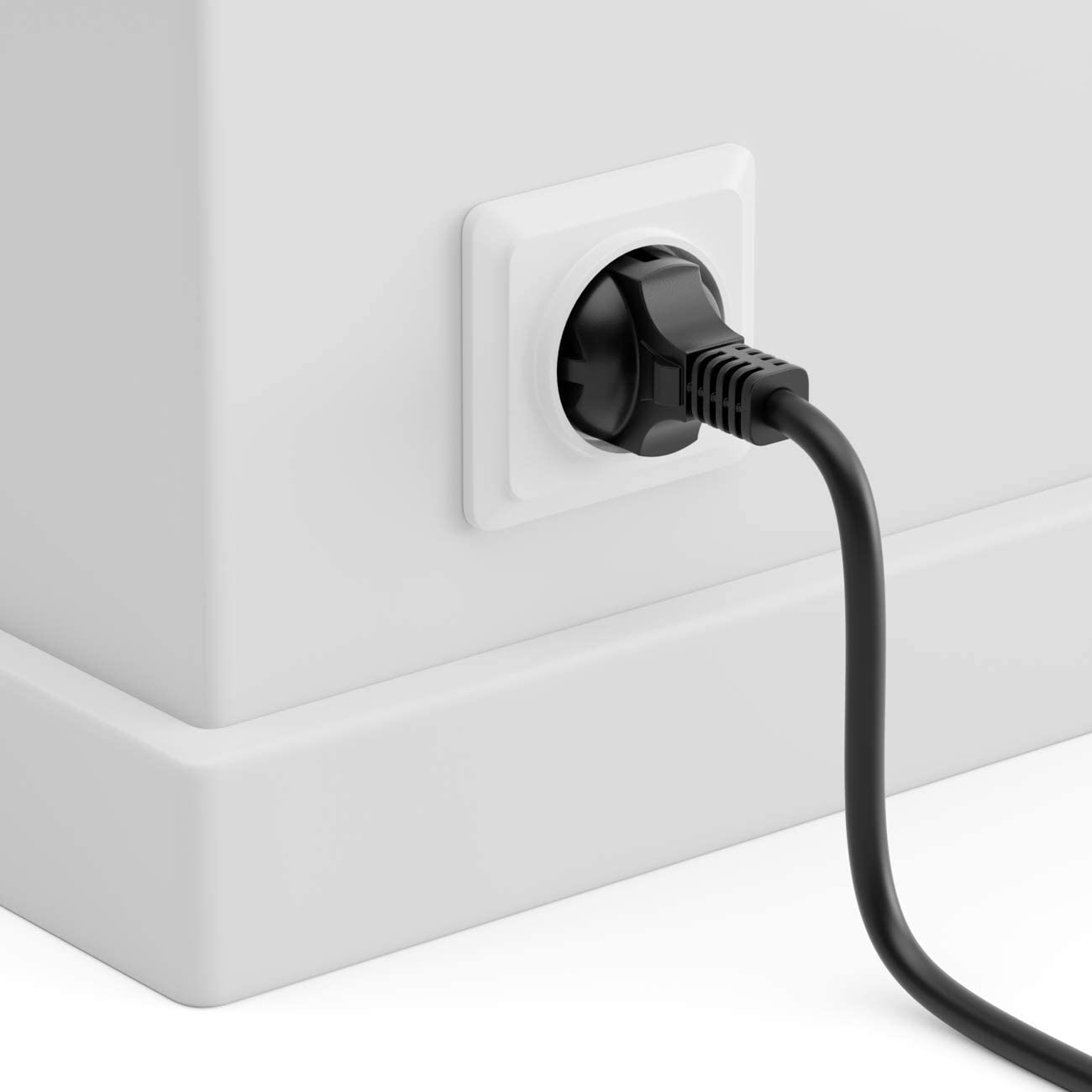 Cavo alimentazione C5 F a Schuko 1m nero MANHATTAN - immagine 5