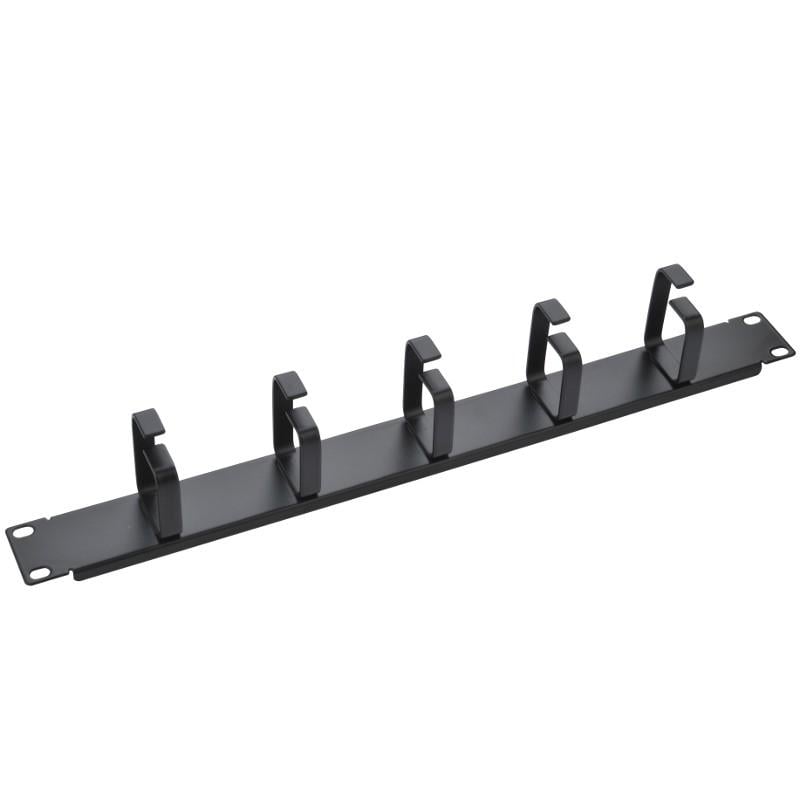 Pannello Passacavi 5 Anelli Senza Fori 1U Nero TECHLY PROFESSIONAL - immagine 5