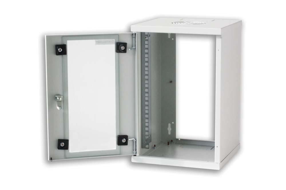 Armadio Rack 10'' a muro 9 unità Grigio prof. 300 mm TECHLY PROFESSIONAL - immagine 5
