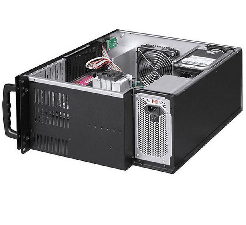 Chassis Industriale Rack 19''/Desktop 4U Ultra Compatto Nero TECHLY - immagine 5