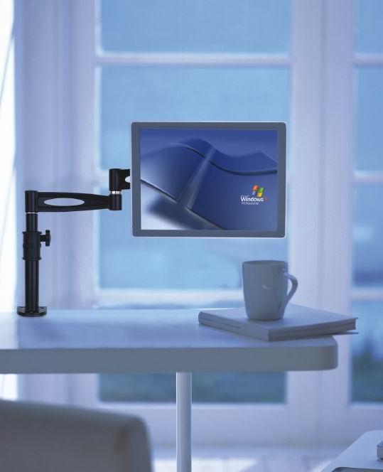 Supporto da scrivania per Monitor 13-27'' braccio medio inclinabile TECHLY - immagine 5