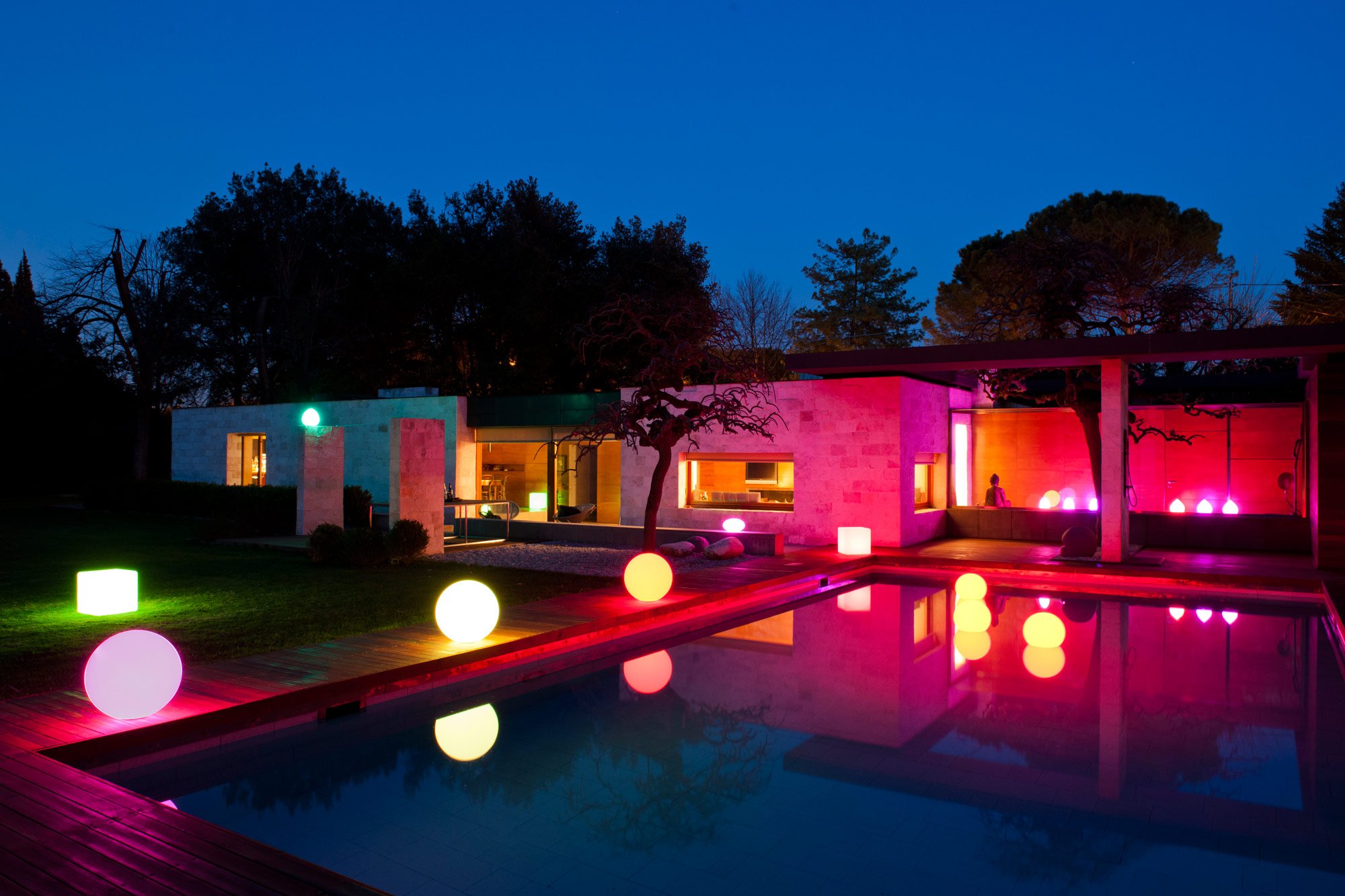 Lampada LED Multicolor Sfera Large per Arredo TECHLY - immagine 5