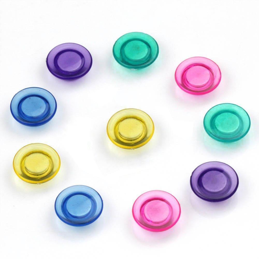 Calamite per Lavagna Magnetica Magneti Trasparenti Colorati 10 pz TECHLY - immagine 5