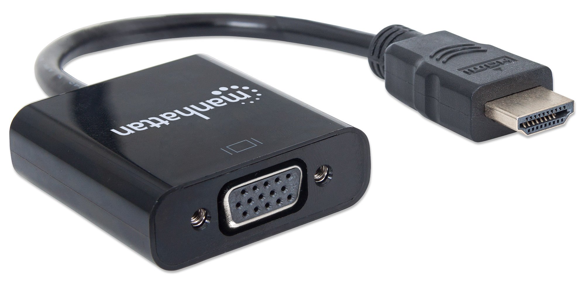 Cavo Convertitore HDMI a VGA con MicroUsb 30cm Nero MANHATTAN - immagine 5