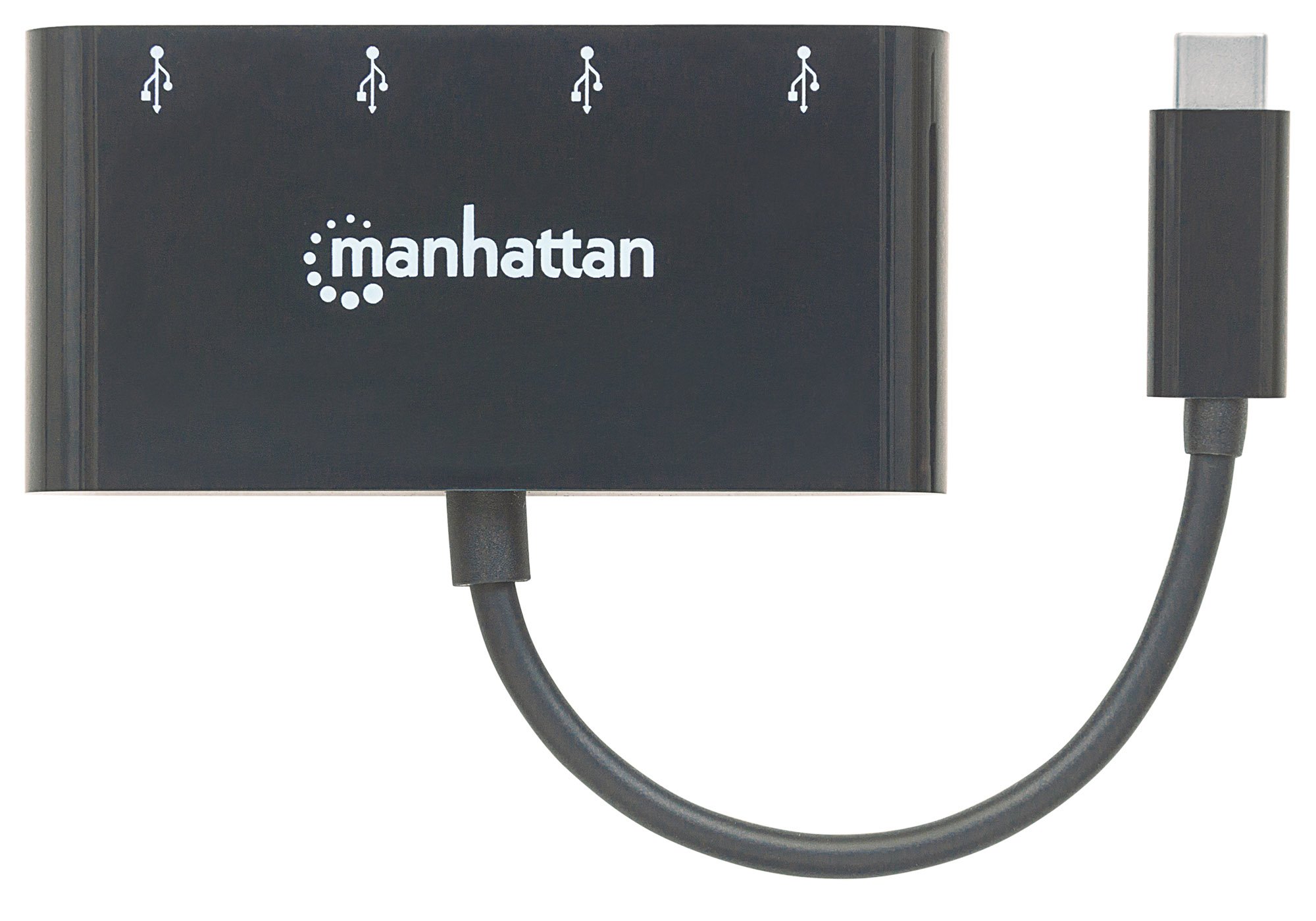 Hub USB-C™ 3.1 SuperSpeed 4 Porte USB-A 3.0 Femmina Nero MANHATTAN - immagine 5
