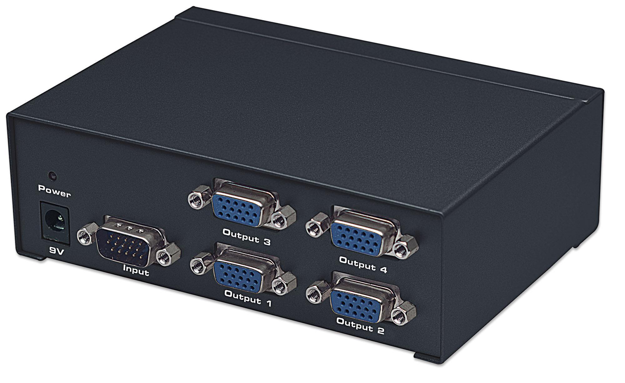 Splitter VGA Pro: 4 vie, 350 MHz MANHATTAN - immagine 4