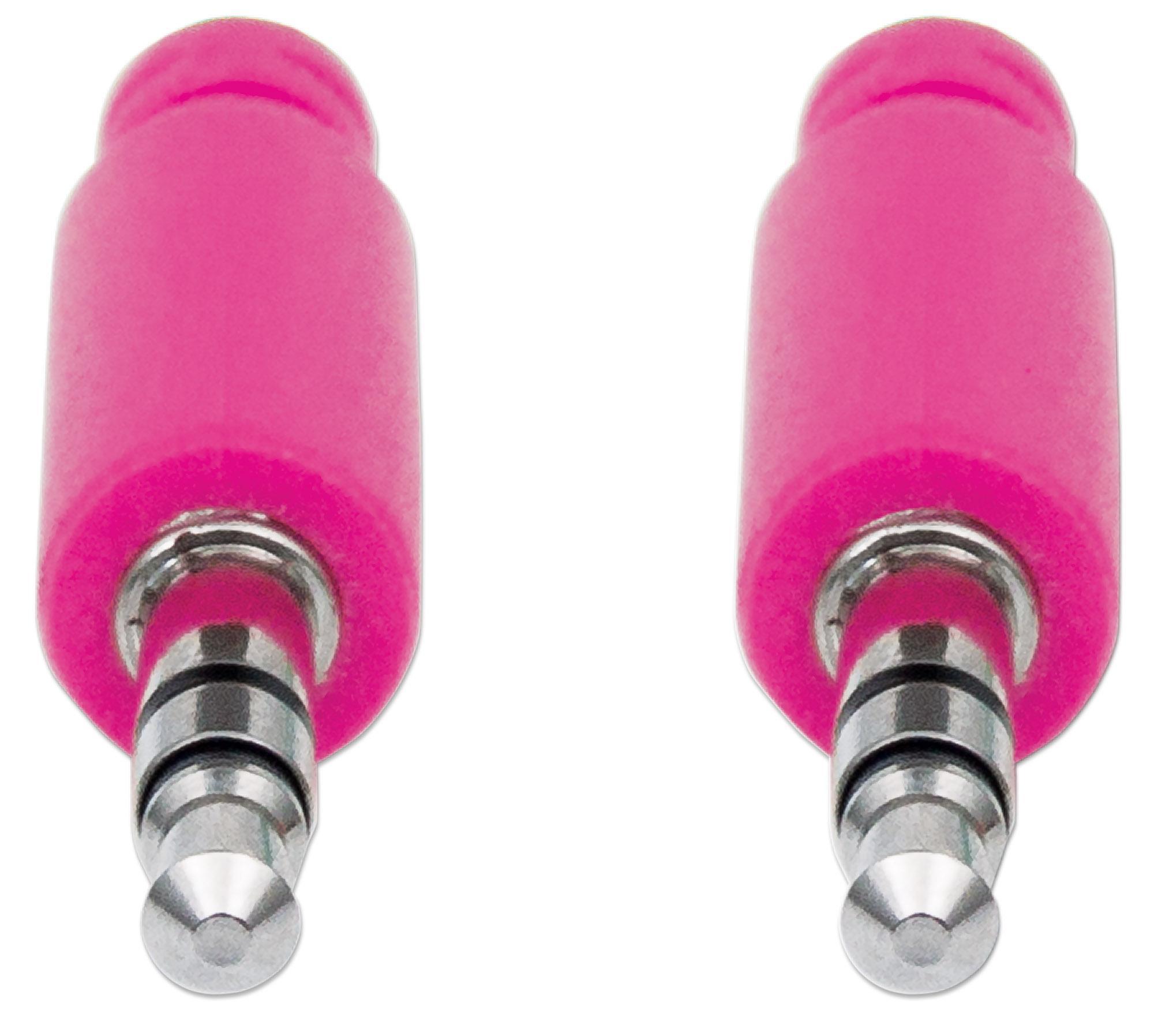 Cavo Audio con Guaina Intrecciata 1m Viola/Fucsia con Blister MANHATTAN - immagine 5