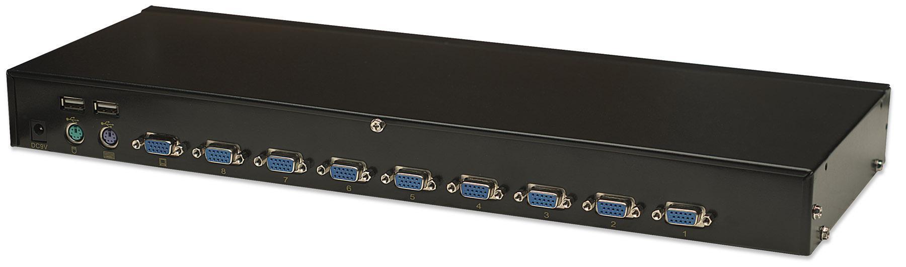 Switch KVM 8 Porte Combo - USB e PS/2 con OSD INTELLINET - immagine 4