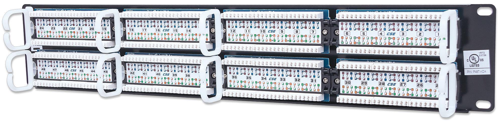 Pannello Patch UTP 48 RJ45 Cat. 5E: connettività veloce e affidabile INTELLINET - immagine 4