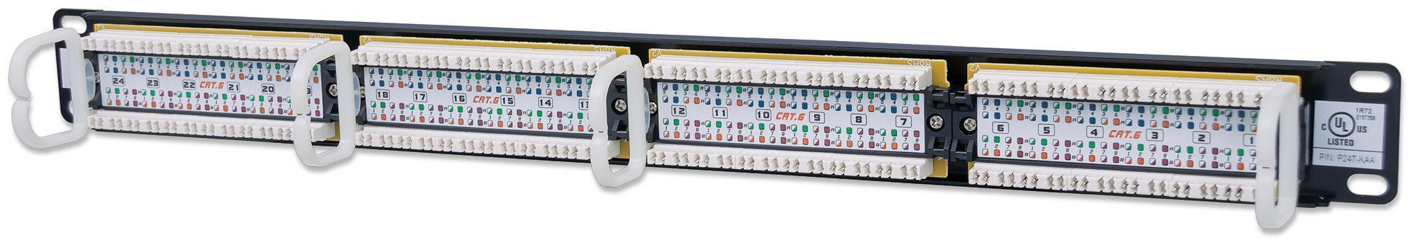 "Patch Panel UTP 24 Porte RJ45 Cat.6" INTELLINET - immagine 5