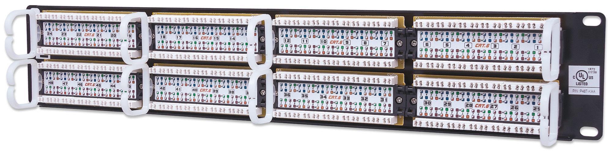 Pannello Patch UTP 48 RJ45 Cat. 6: massima connettività INTELLINET - immagine 5