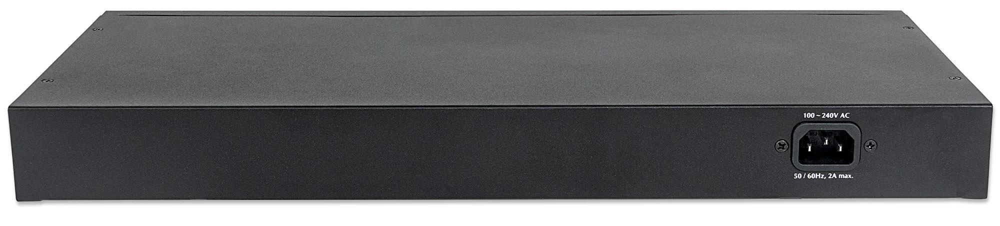 Switch Gigabit 16 Porte Ethernet PoE+ Nero INTELLINET - immagine 5