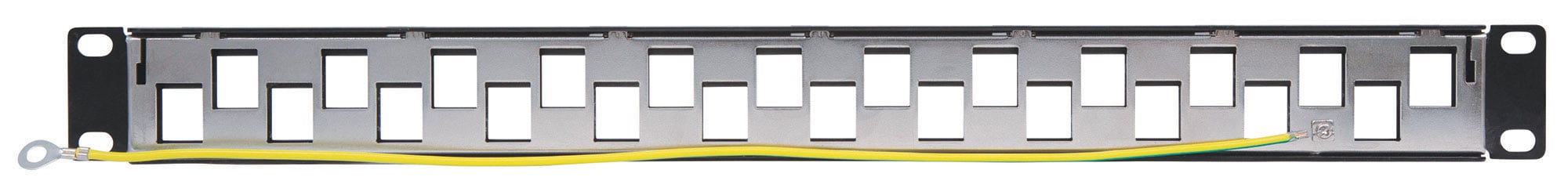 Pannello Patch Slim 1HE 24 Posti Keystone Senza Frutti Nero INTELLINET - immagine 5