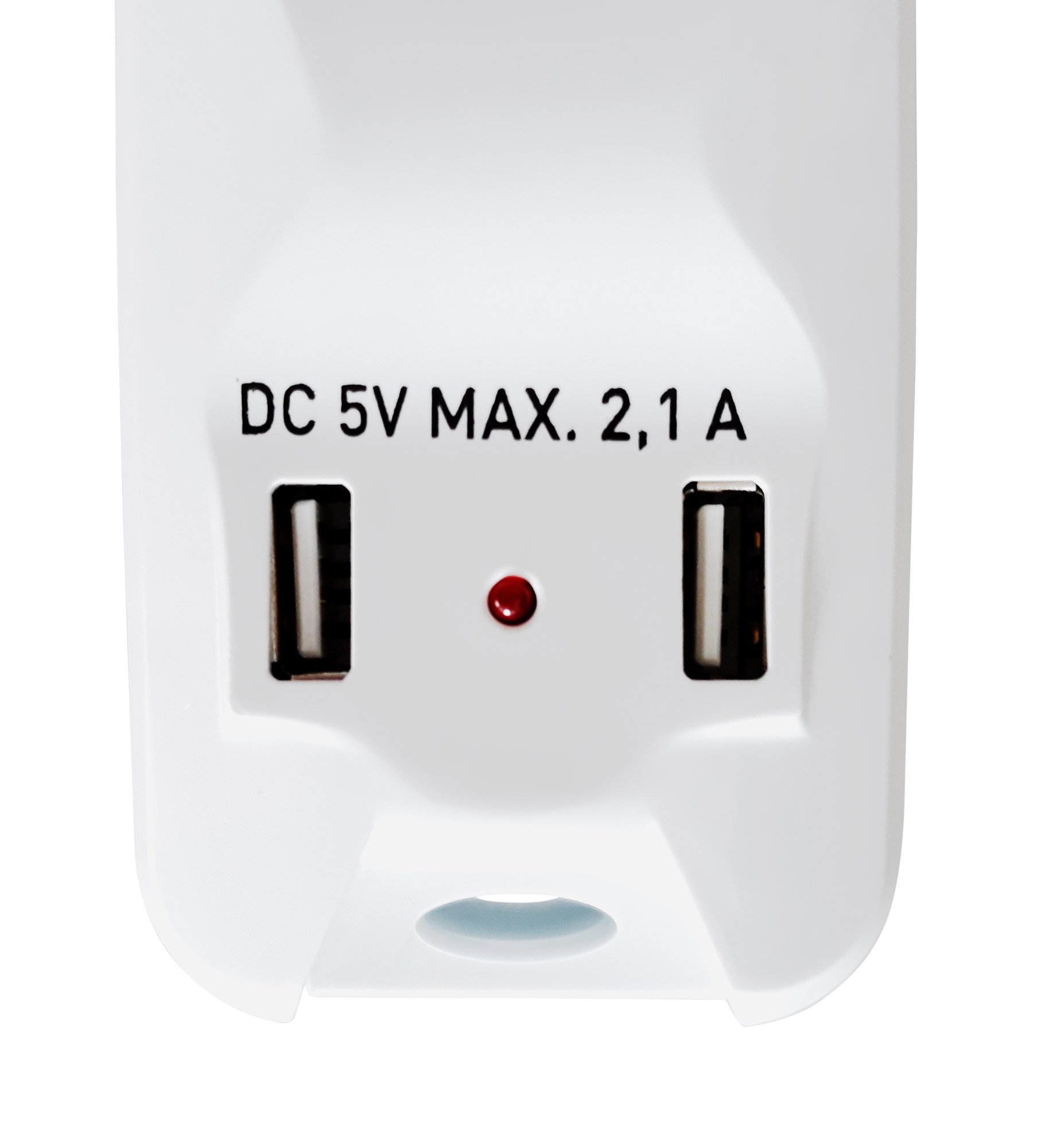 Multipresa 5 Posti Italiana Bipasso con 2 Prese USB TECHLY - immagine 5