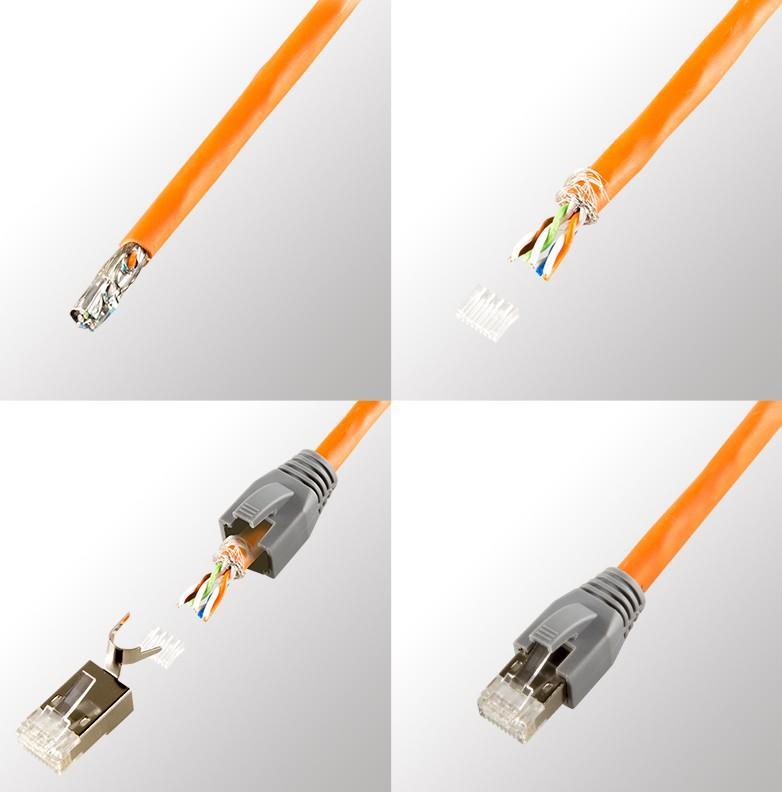 Plug Cat. 6A / 7 / 7A / 8.1 RJ45 Schermato 10pz LOGILINK - immagine 5