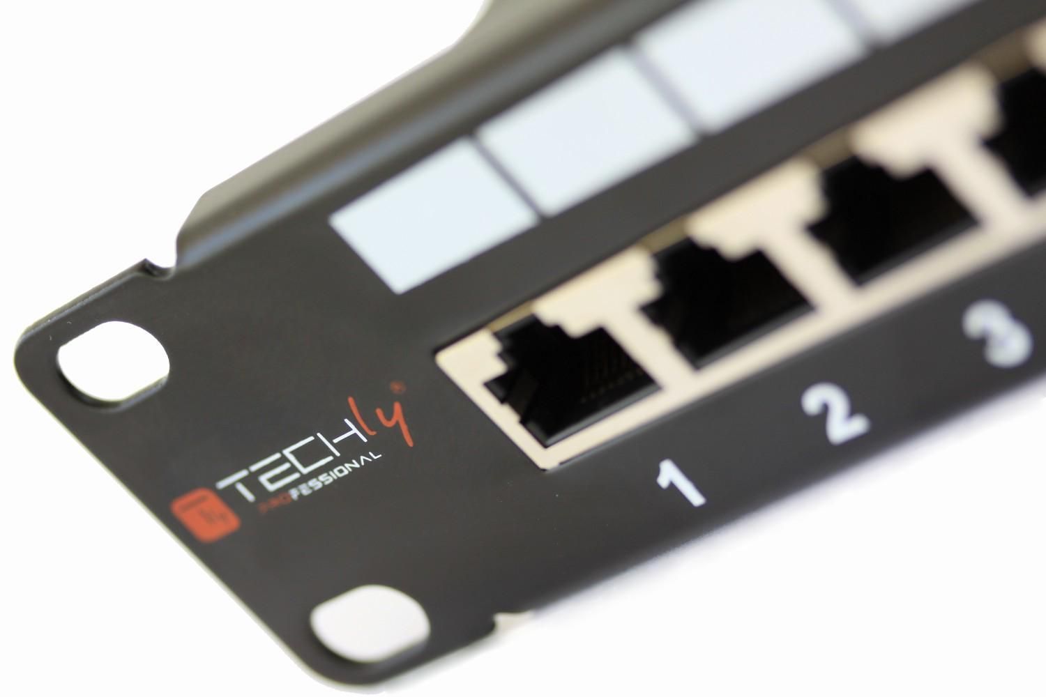 Pannello Patch STP 24 Posti RJ45 Cat.6 Techly TECHLY PROFESSIONAL - immagine 5