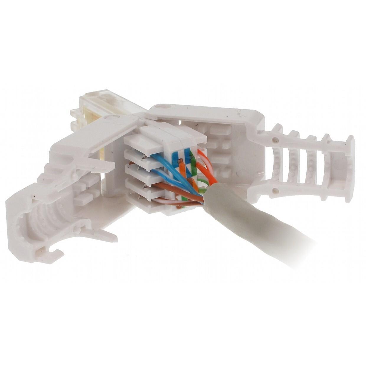 Plug Cat. 5/6 RJ45 Toolless con Copriconnettore INTELLINET - immagine 5