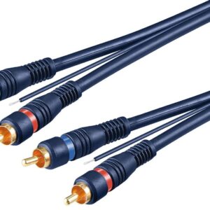 "Cavo audio video RCA 2 M/M blu 5m: qualità e connessione perfetta" MANHATTAN