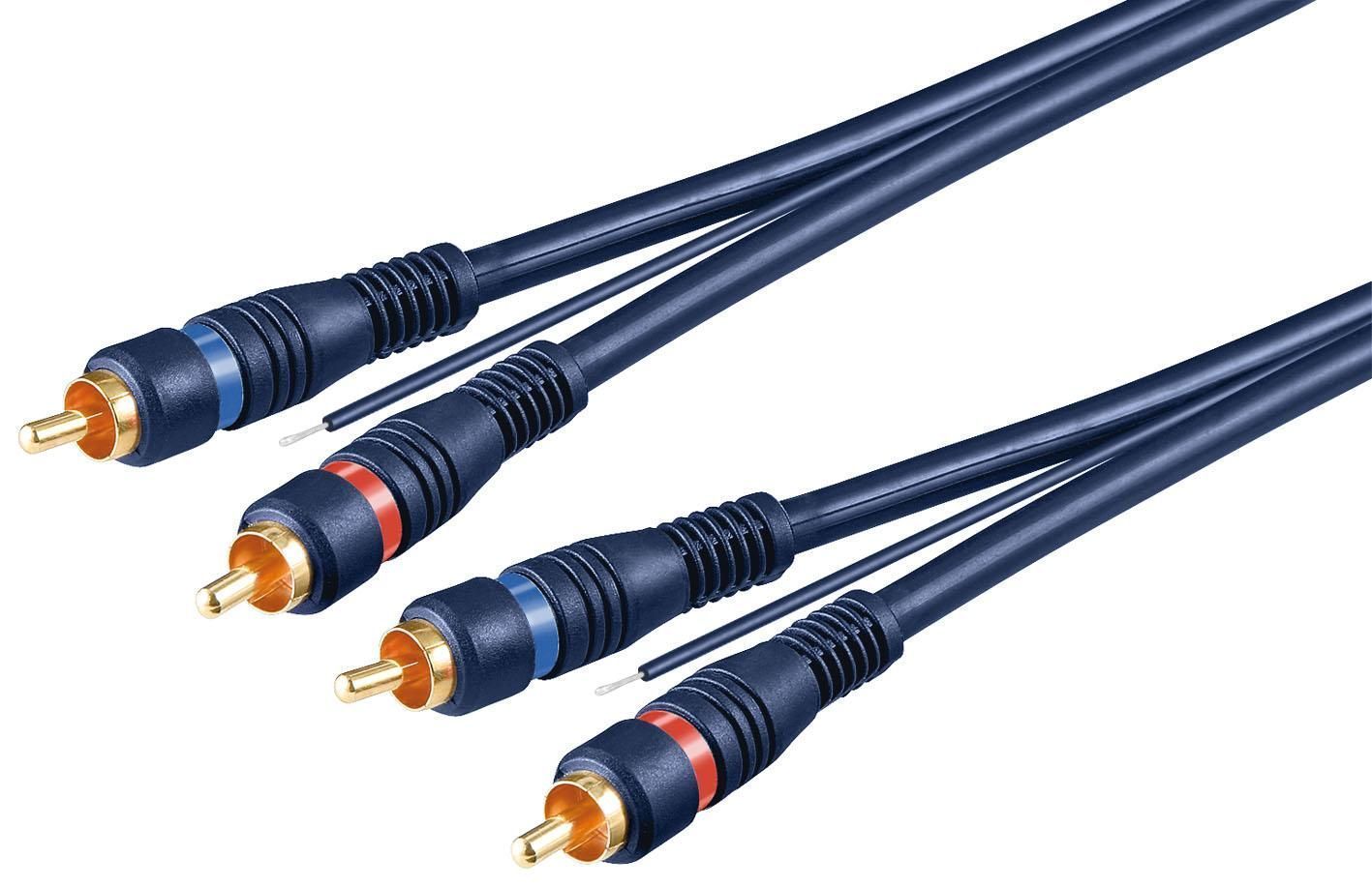 "Cavo audio video RCA 2 M/M blu 5m: qualità e connessione perfetta" MANHATTAN