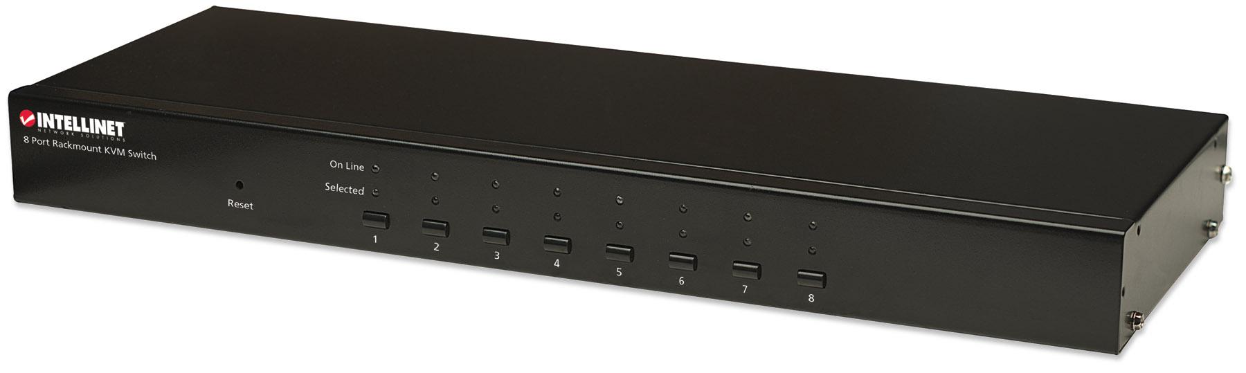 Switch KVM 8 Porte Combo - USB e PS/2 con OSD INTELLINET