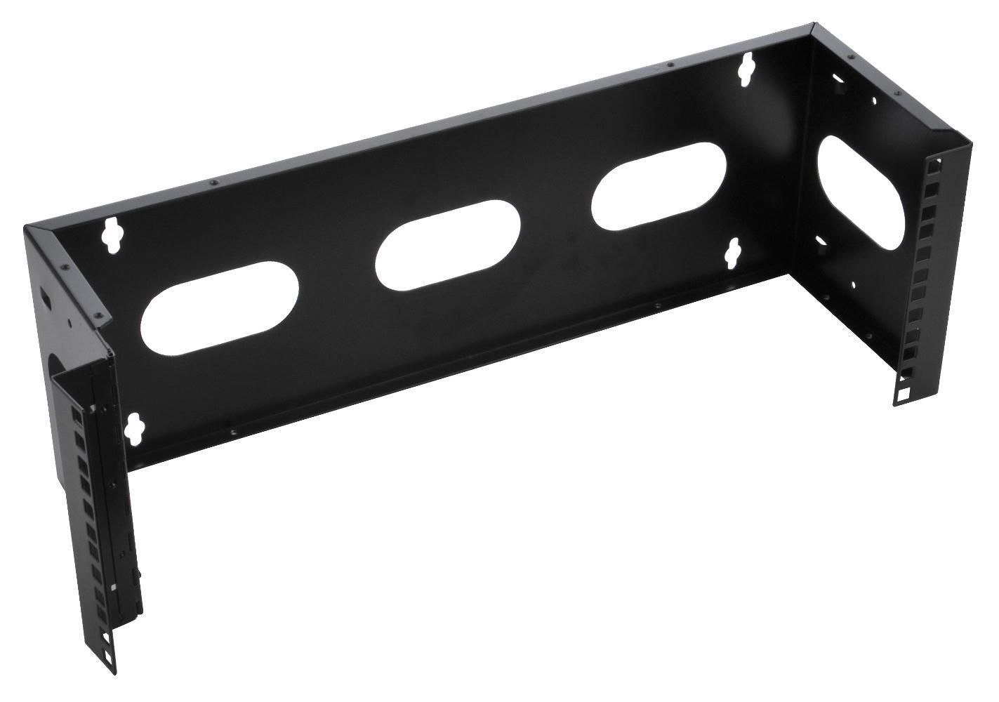 Staffa di Montaggio da Muro 19'' Easyline 4U con 3 Fori Nero TECHLY PROFESSIONAL