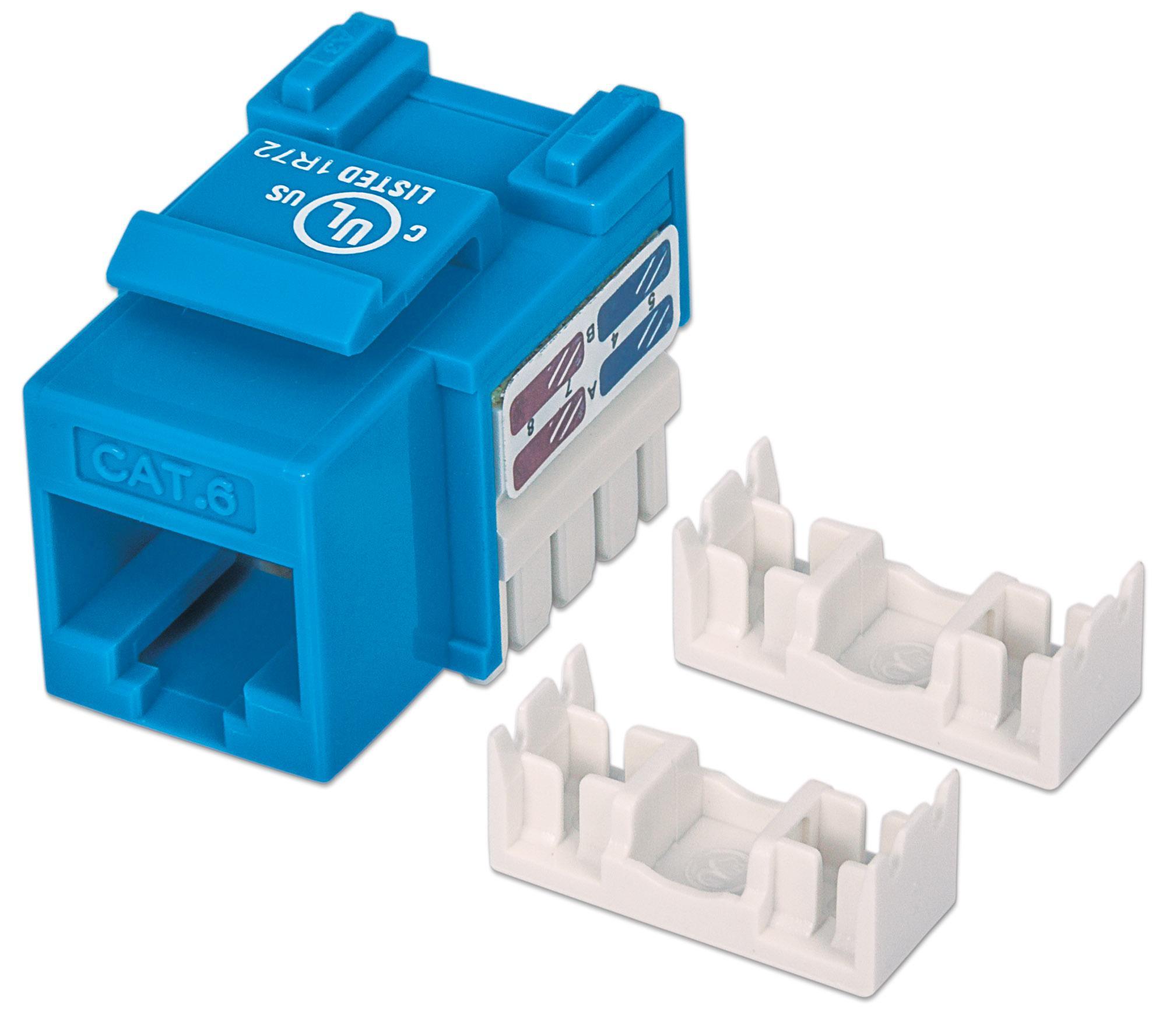 Frutto Keystone RJ45 Cat.6 Blu INTELLINET