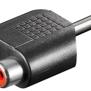 Adattatore Audio 6.3mm Maschio a 2 RCA Femmina: la tua soluzione audio perfetta! GOOBAY