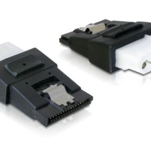 Adattatore di Alimentazione 4 pin Molex F a SATA 15 pin F con Clip DELOCK