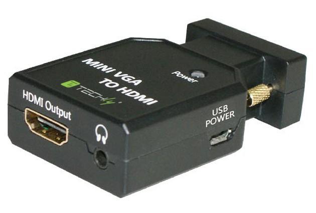 Mini Convertitore da VGA e Audio a HDMI TECHLY
