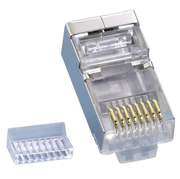 Plug RJ45 Cat5E Modulare con Slitta STP per Cavi Flessibili INTELLINET