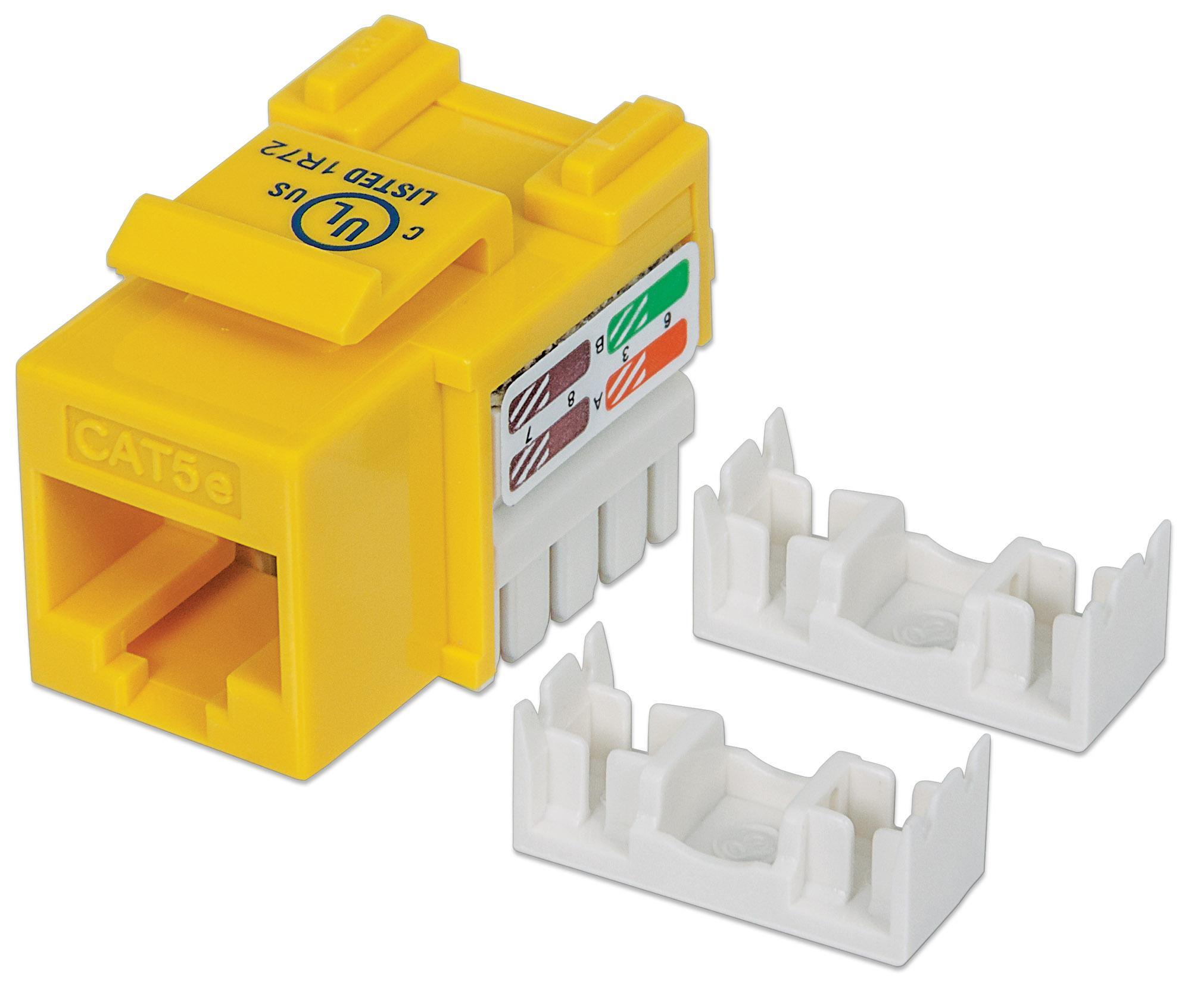 "Keystone RJ45 Cat5e UTP Giallo: Frutto della connettività" INTELLINET