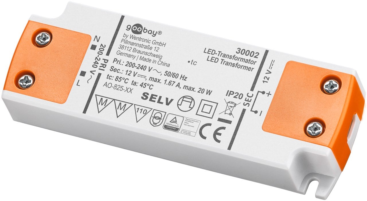 Alimentatore Led 20W: massima efficienza per ogni Led GOOBAY