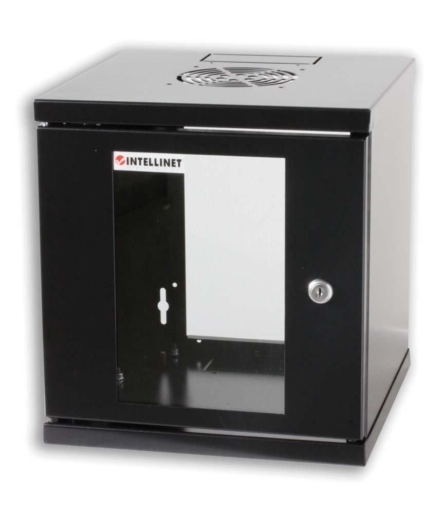 Armadio Rack 10'' a Muro Nero - 6U INTELLINET
