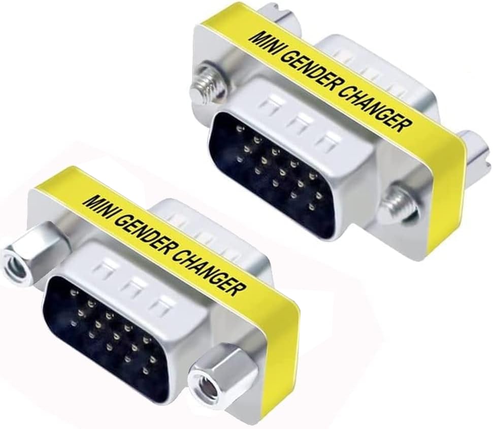 Adattatore VGA Mini Gender Changer M/M - 15 Pin HD MANHATTAN