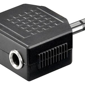 Adattatore Stereo Audio 3.5mm - 1 Maschio / 2 Femmine GOOBAY