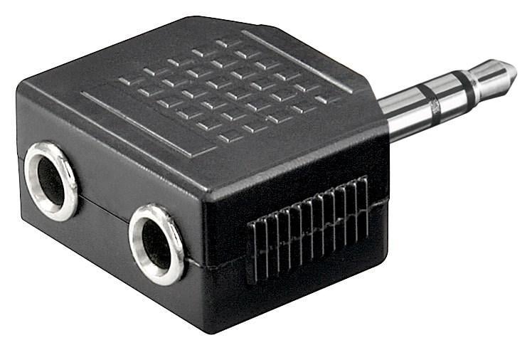 Adattatore Stereo Audio 3.5mm - 1 Maschio / 2 Femmine GOOBAY