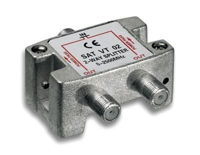 Splitter Satellite 2 Vie: Potenza 100 db, Frequenza 1750 Mhz OEM