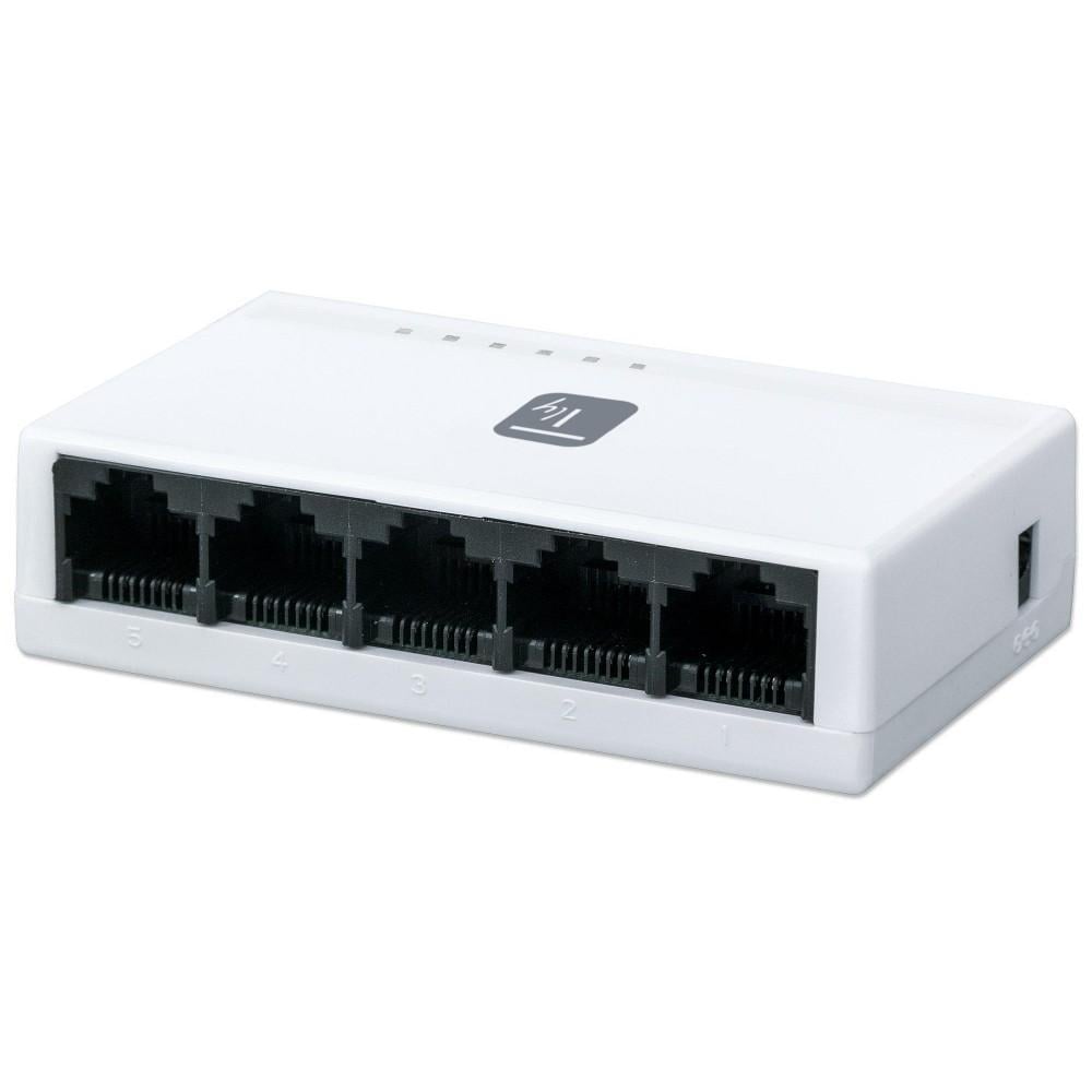 Switch Hub 10/100 Mbps Fast Ethernet 5 Porte TECHLY - immagine 6