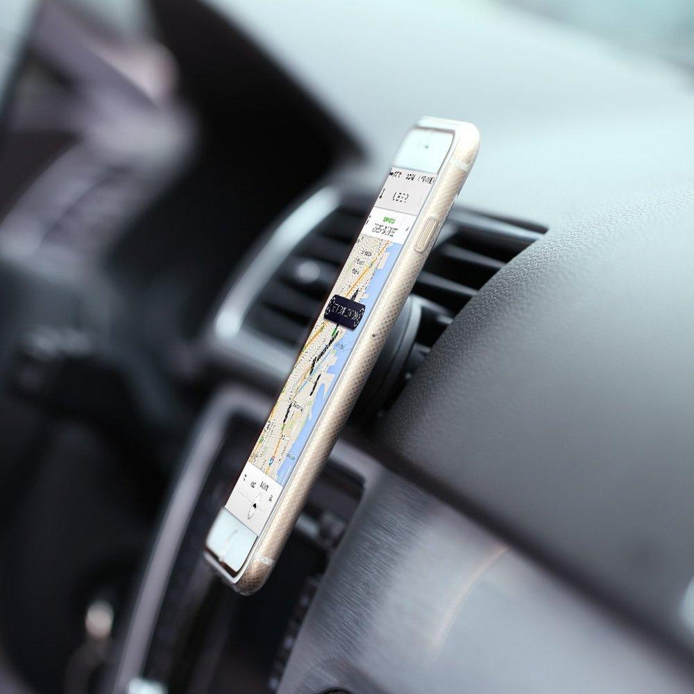 Supporto Magnetico da Auto per Smartphone e Tablet Nero TECHLY - immagine 6