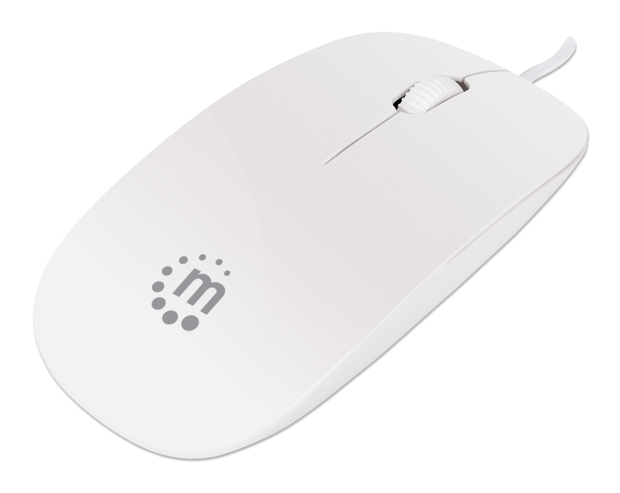 Mini Mouse Ottico Bianco con Cavo 1,2m MANHATTAN - immagine 6