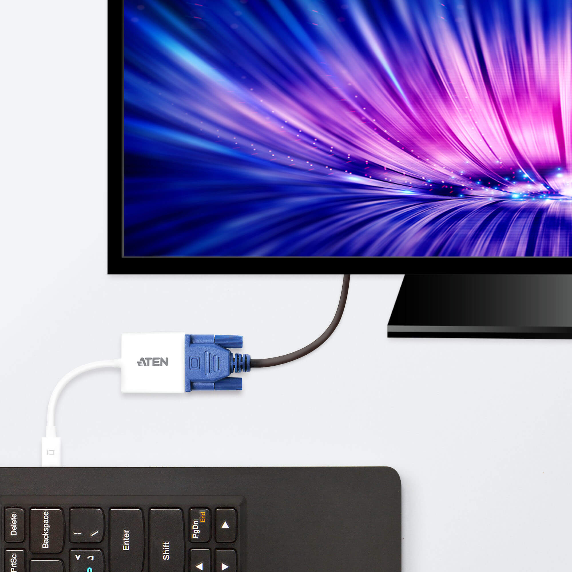 Adattatore Mini DisplayPort (Thunderbolt) a VGA, VC920 ATEN - immagine 5