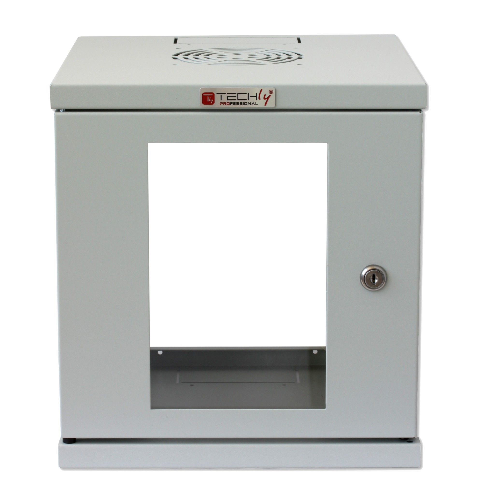 Armadio Rack 10'' a muro 6 unità Grigio TECHLY PROFESSIONAL - immagine 6