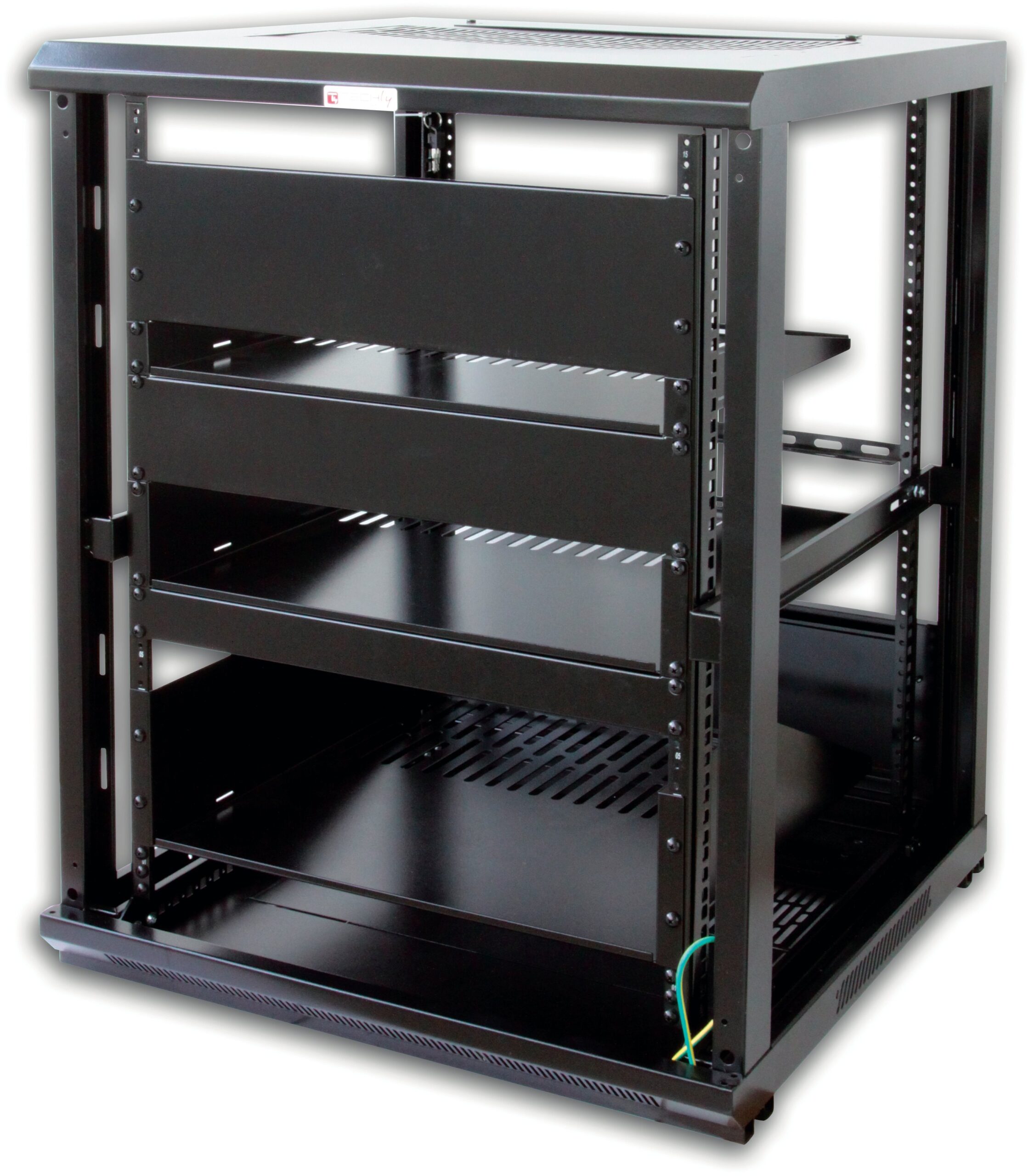 Armadio Rack 19'' 600x600 15U per Audio Video Nero TECHLY PROFESSIONAL - immagine 6